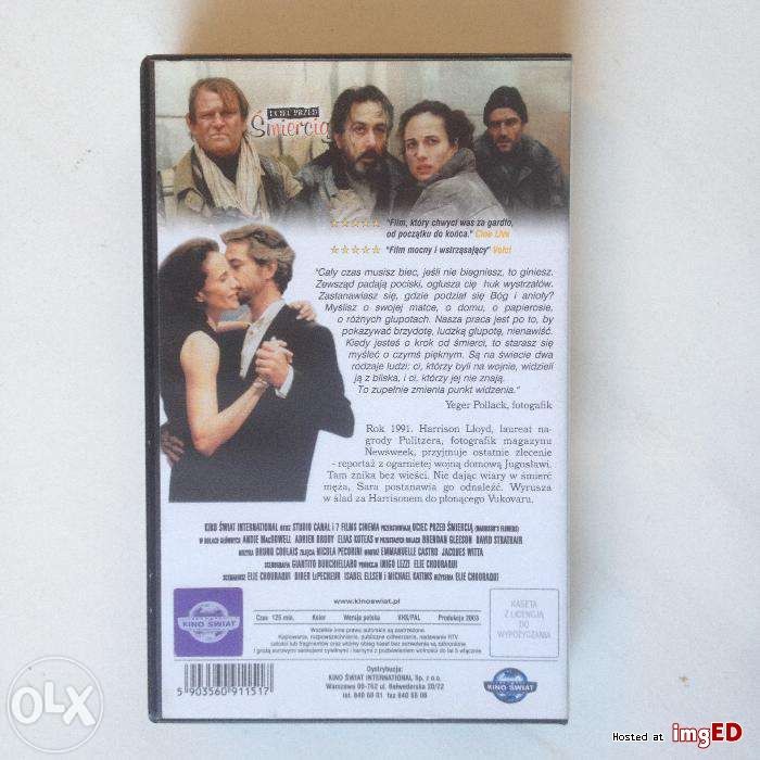 Film Uciec przed śmiercią (2000) Brody (Harrison's Flowers) kaseta VHS