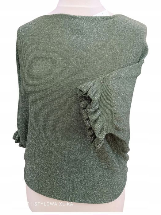 Sweterek Bluzka Brokat-Kimono Uniwersalna Biust 124Cm