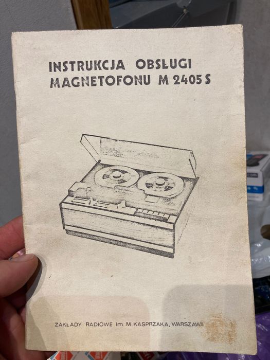 Instrukcja obsługi Magnetofonu M 2405 S