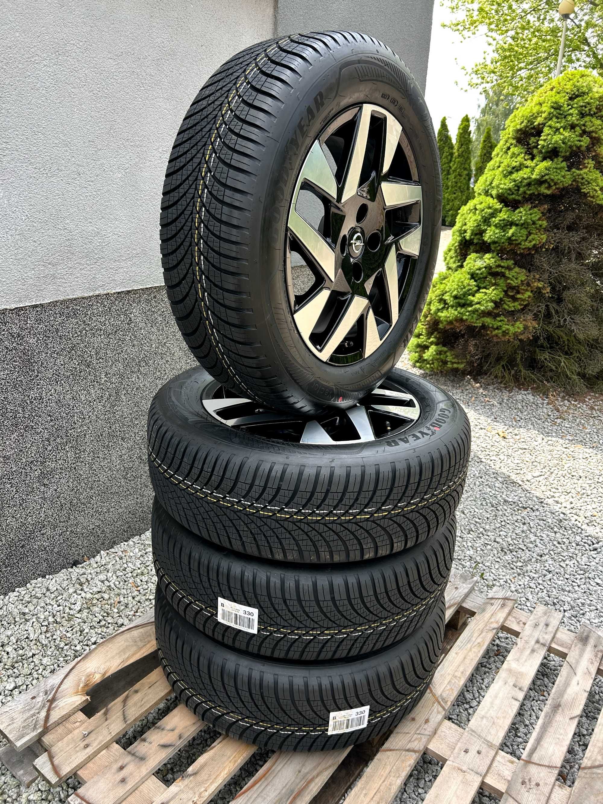 Oryginalne koła całoroczne 17 4x108 ET32 Opel MOKKA II Goodyear Vector