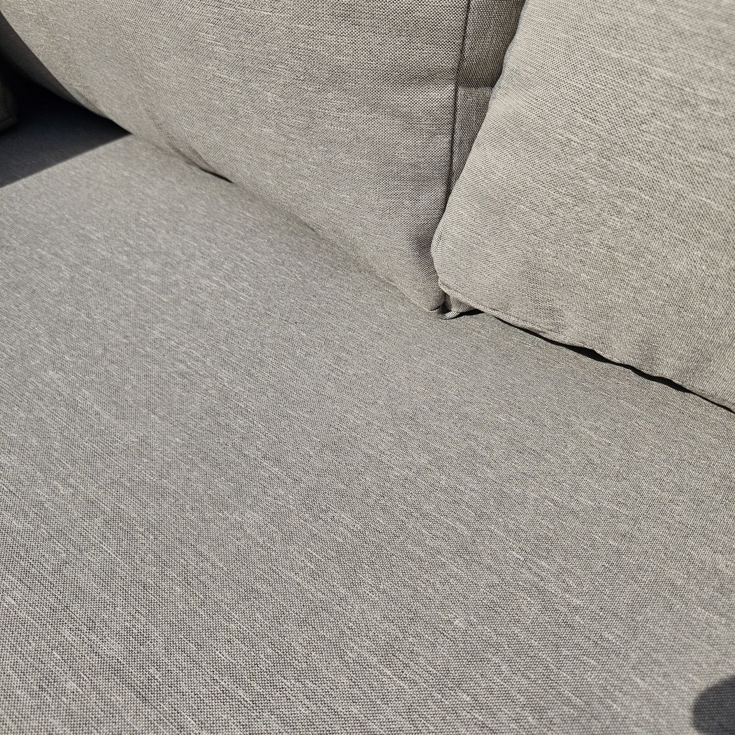 Zestaw mebli ogrodowych sofa narozna stolik