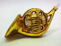Waltornia Zebra Music French Horn szklana bombka choinkowa