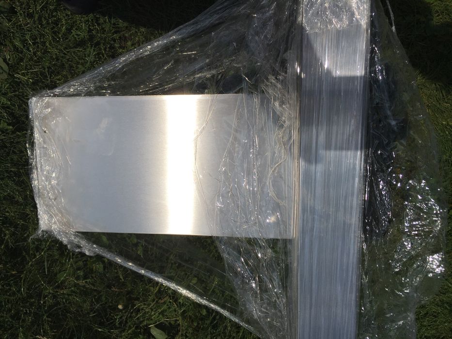 Okap wyspowy, inox, Amica, duży