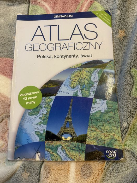 Atlas geograficzny: polska, kontynenty, świat