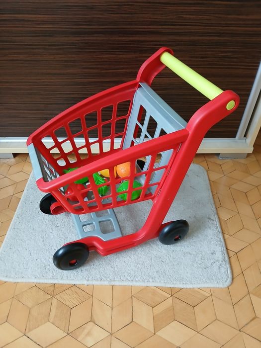 Wózek sklepowy dla dzieci Eccoiffier z owocami