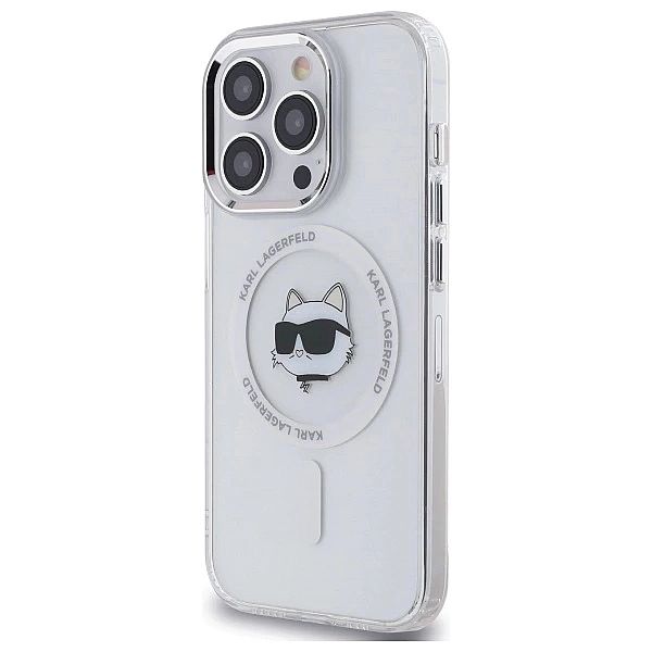 Etui Karl Lagerfeld IML Metal Choupette Head MagSafe na iPhone 13 - bi
