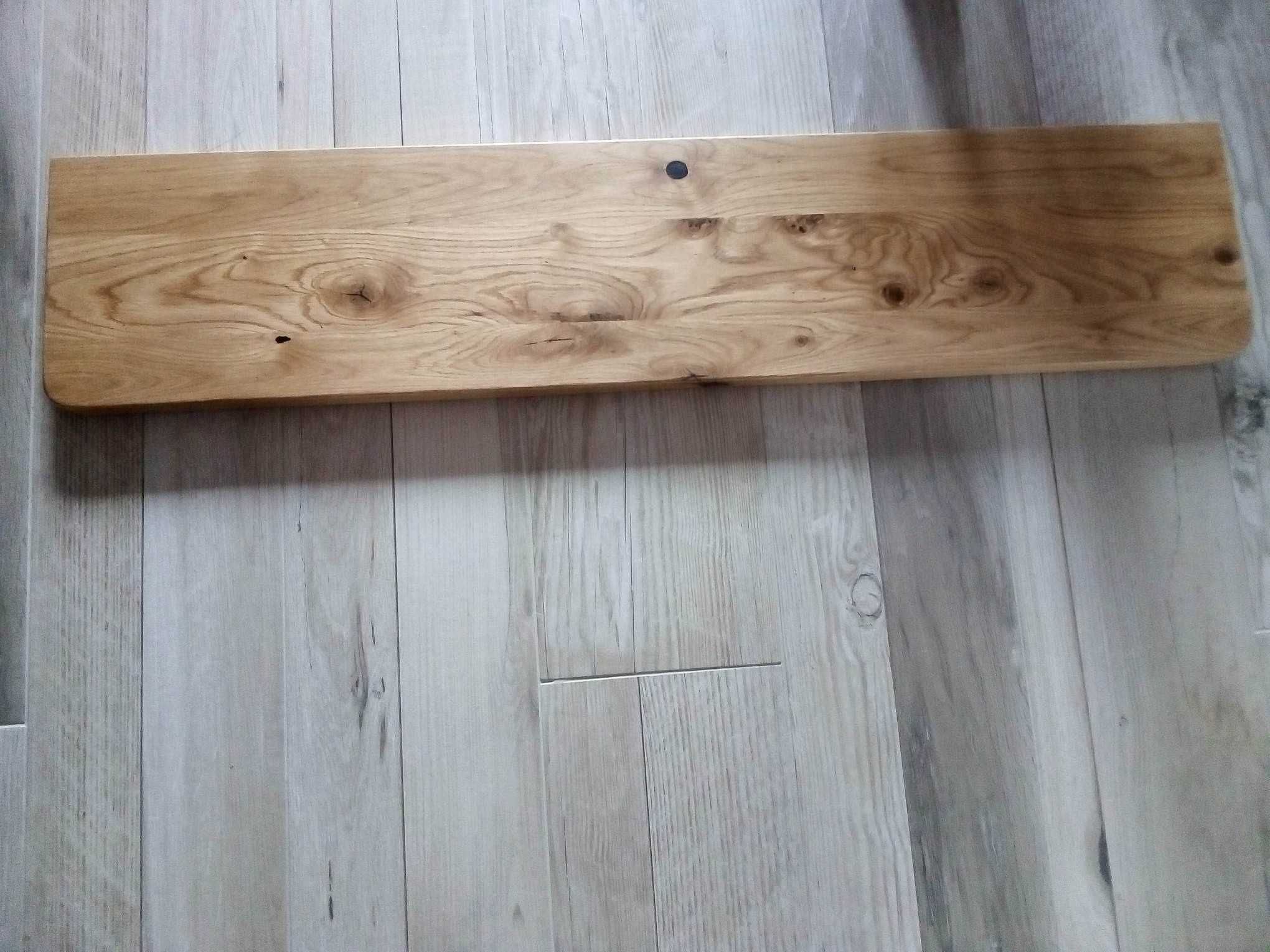 parapet dębowy loft rustikal 117 cm nowy żywica