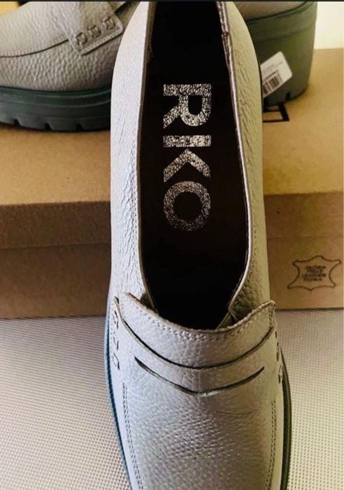 Retro Mokasyny / Czółenka na platformie + słupek - Ryłko r. 41/4