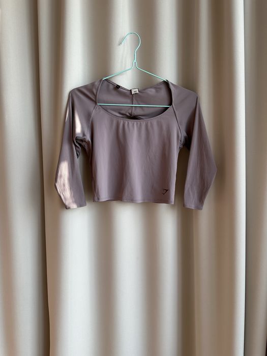 Gymshark Elevate 3/4 Sleeve Crop Top топ кроп-топ