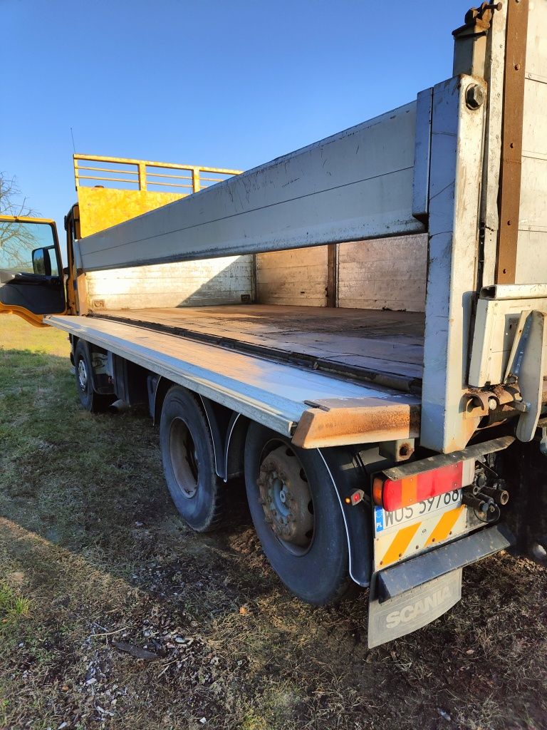 SCANIA P124 hydro burta 3 stronny  WYWROT 6X2 2000 ROK