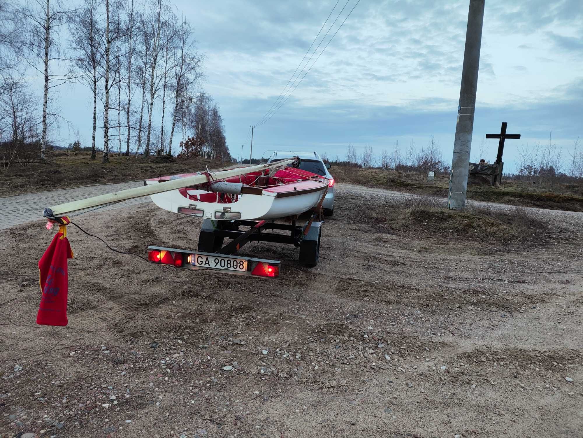 Przyczepa lekka podłodziowa zarejestrowana