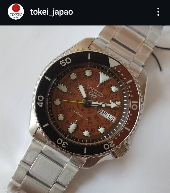 *NOVO* Seiko 5 automático SRPJ47K1 (Time Sonar)