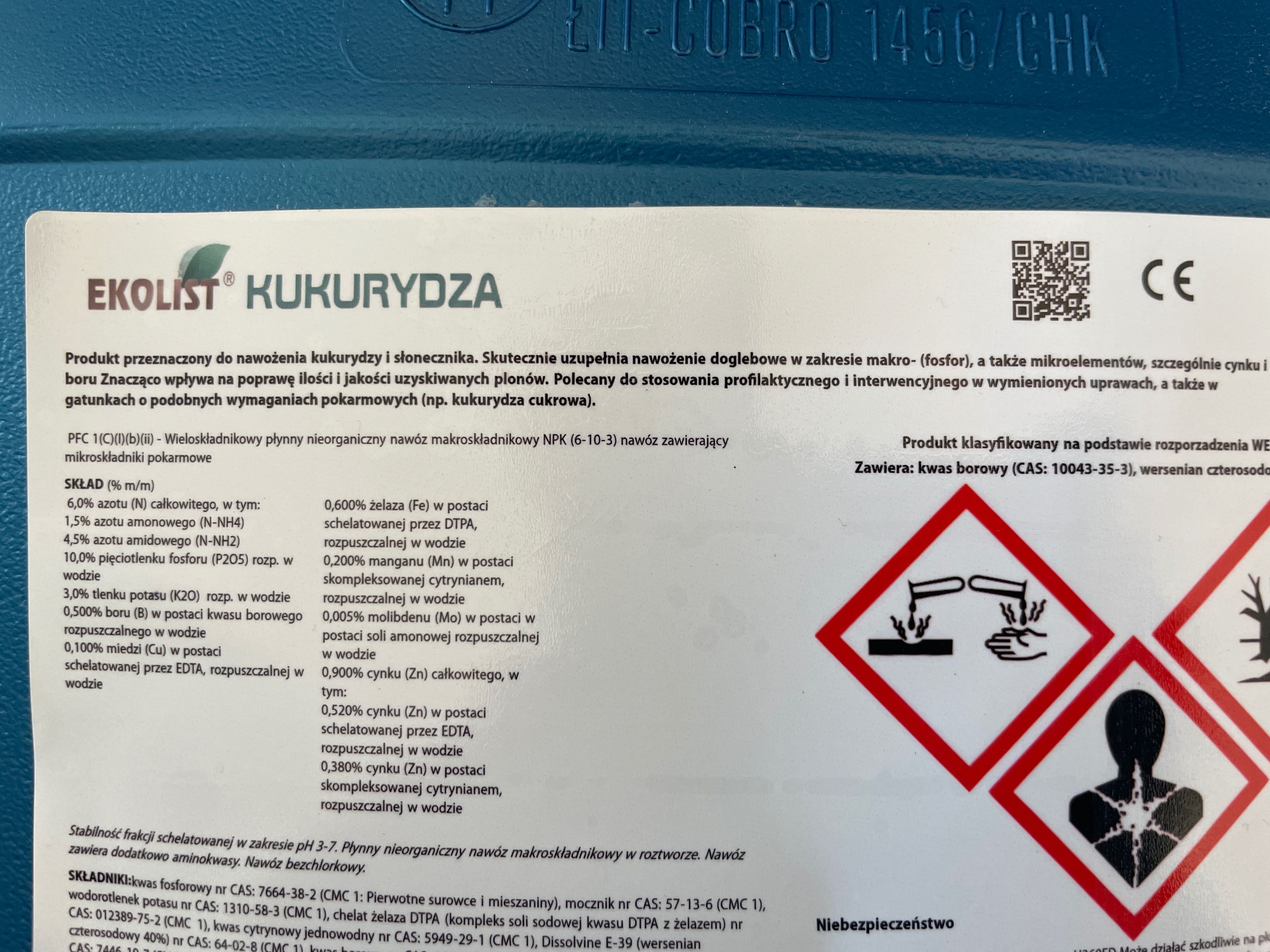 Ekolist kukurydza nawozy dolistne
