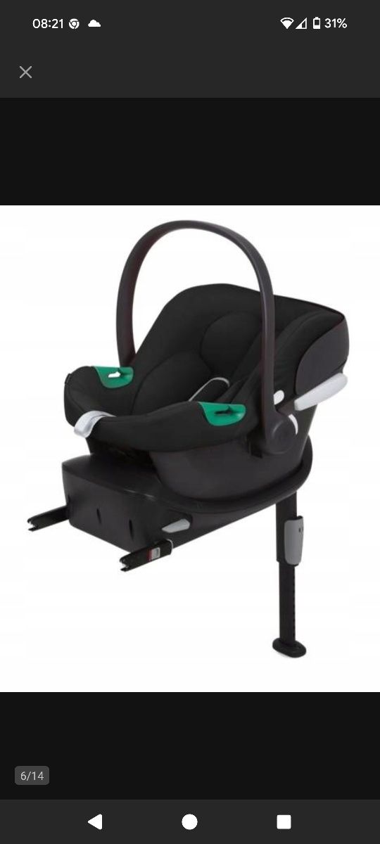 Cybex Aton B2 i-Size Fotelik Samochodowy 0-13kg + Baza One Volcano