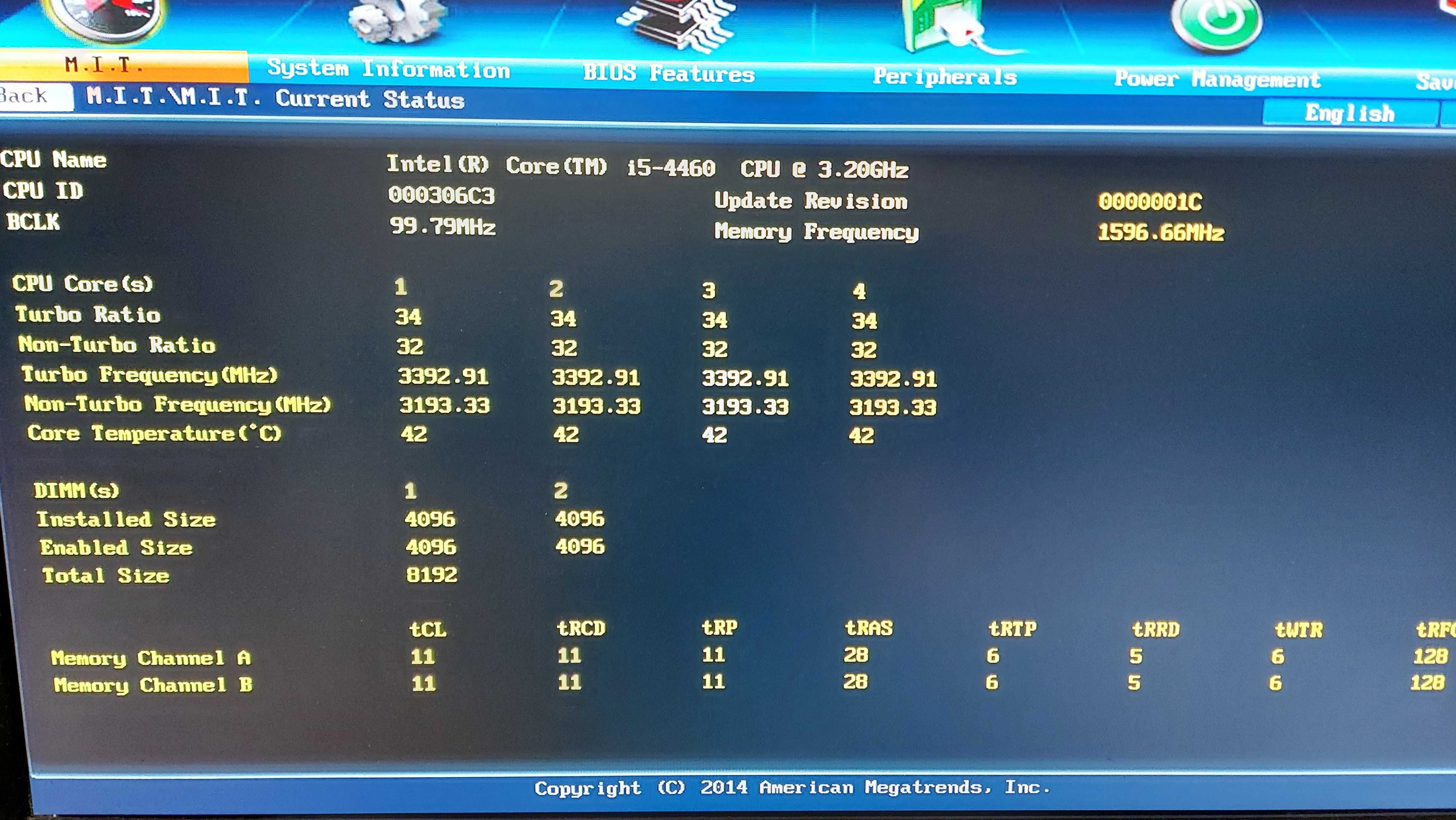 Intel Core i5 4460 4r/4w 3.4GHz