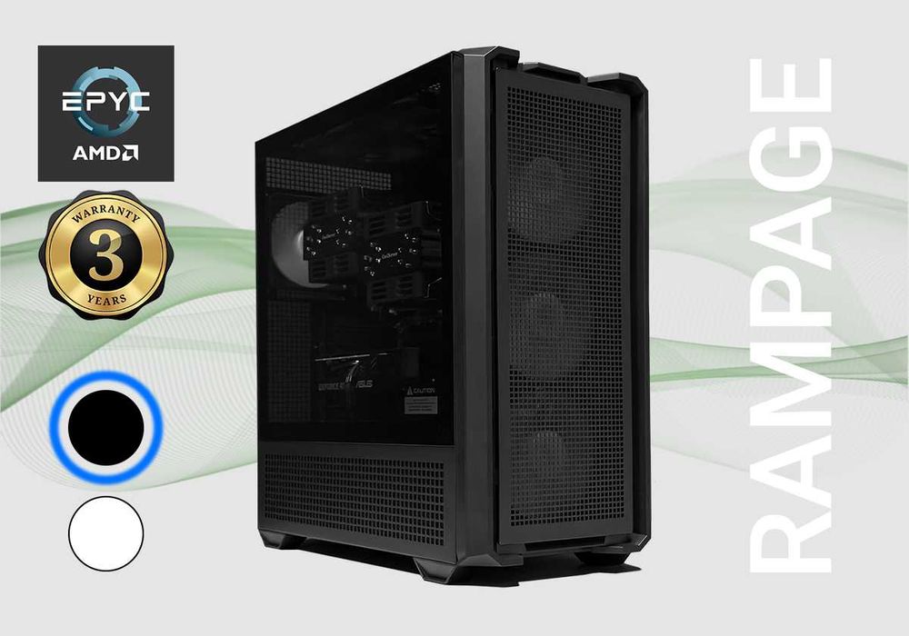 ‼️СТАНЦІЯ / 256-512 ЯДЕР / AMD Epyc 9754 / 192 GB DDR5 / RTX 5090 32G