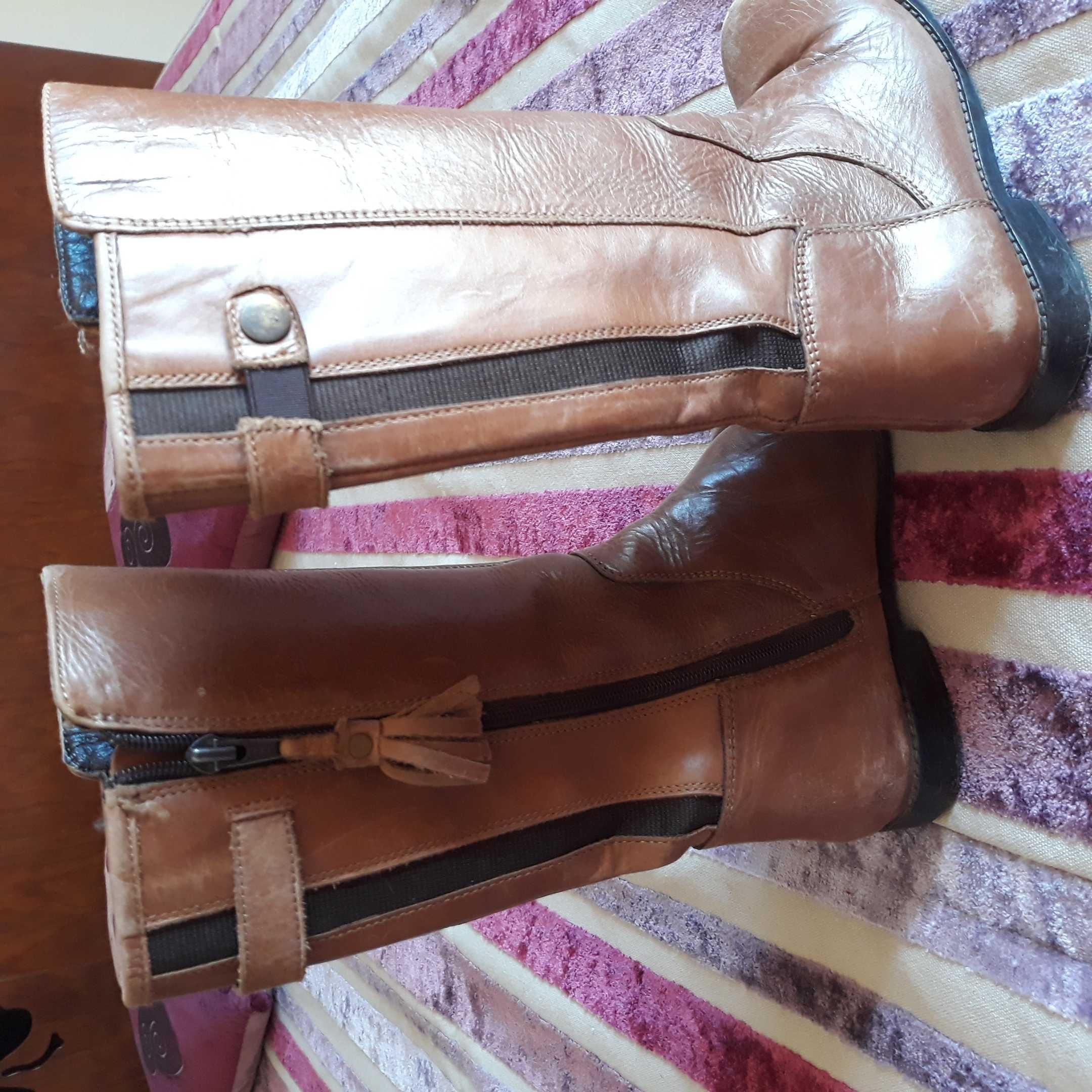 Botins e botas em pele, menina, 31 e 32