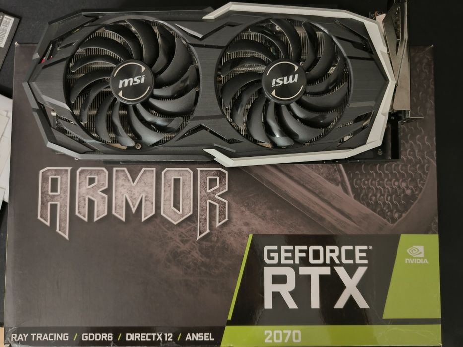 MSI GeForce RTX 2070 Armor 8GB GDDR6 – Stan BDB – Oryginalne pudełko