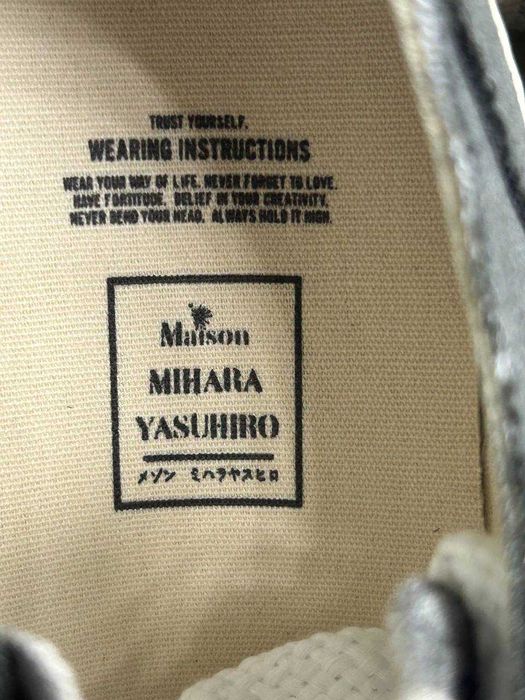 MMY Maison Mihara Yasuhiro кеди кросівки кеды темно сірі серые grey 44
