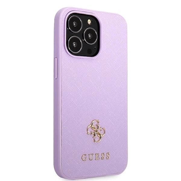 Etui Guess Saffiano 4g Small Metal Logo na iPhone 13 Pro Max - purpuro