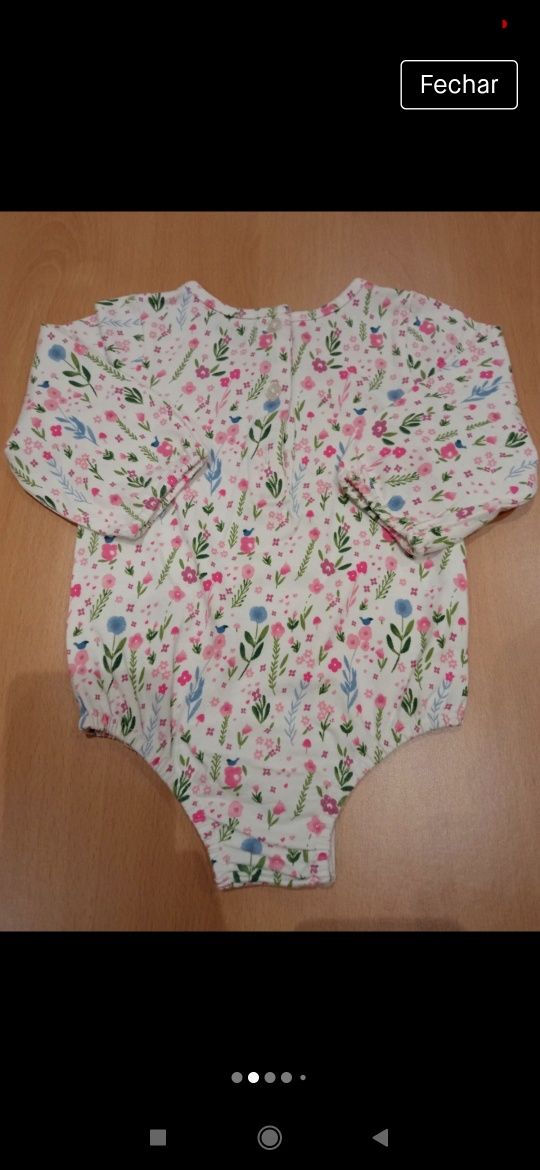 Roupa bebé menina 0-3 meses