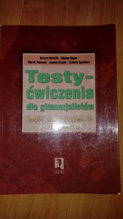 Testy dla gimnazjalistow czesc matematyczno przyrodnicza Seneka