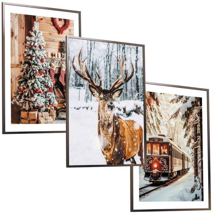 30x40 obrazy w ramie plakaty ramka ZIMOWY ŚWIĄTECZNY ŚWIĘTA ZIMA BOHO