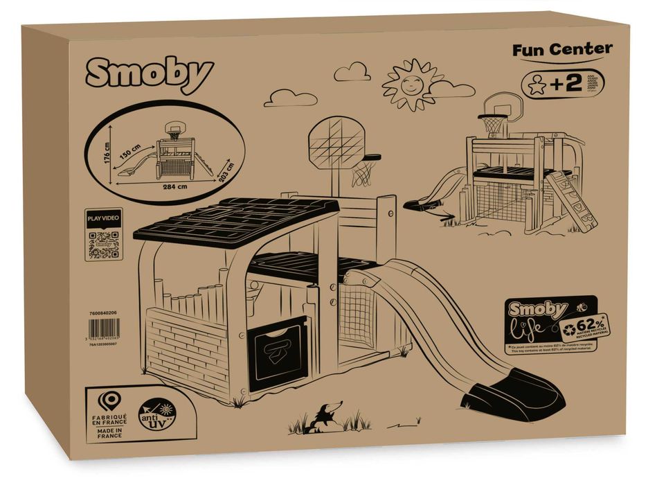 Ігровий центр Smoby Life "Розваги" з баскет. корзиною (7600840206)