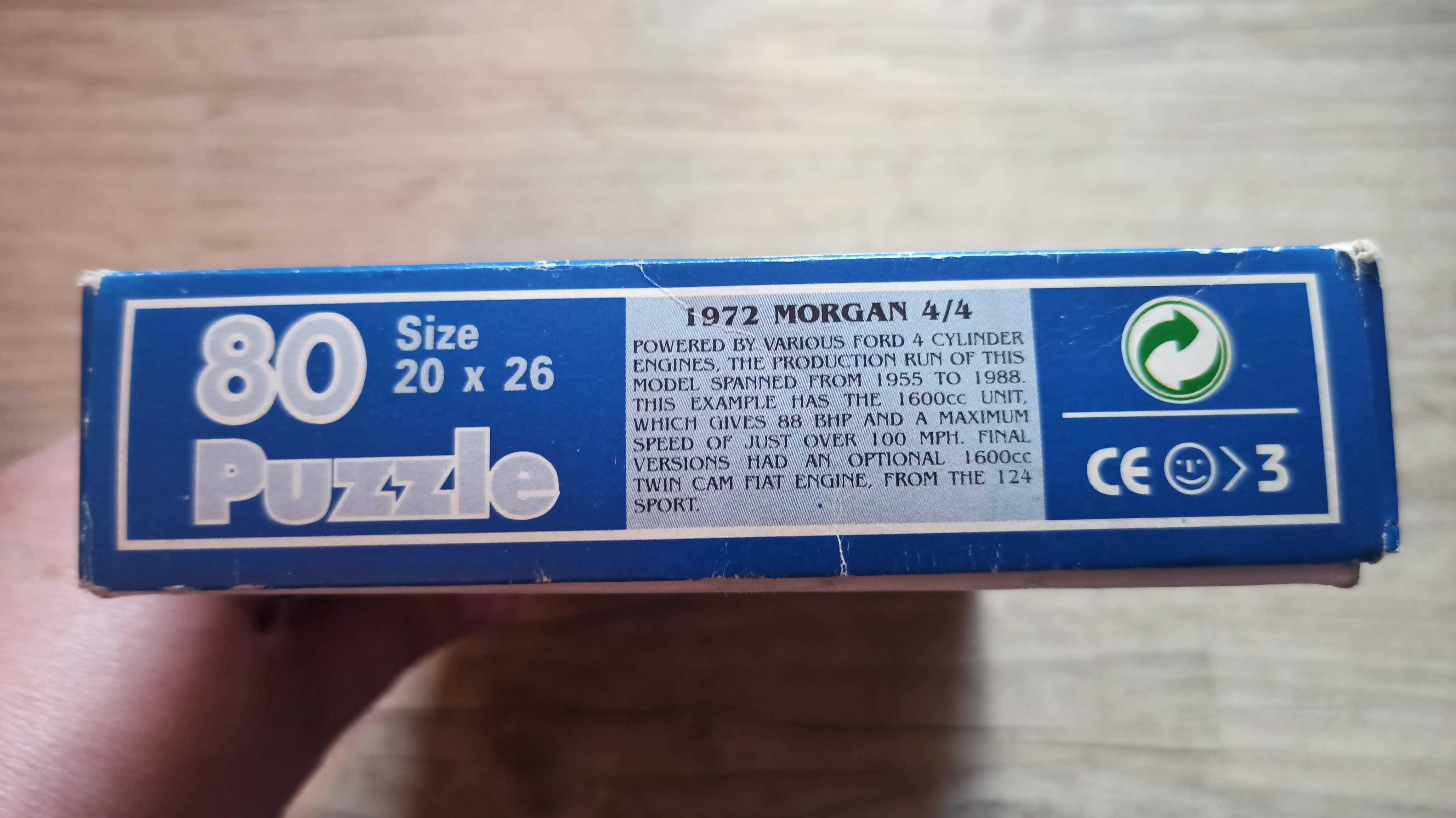 Puzzle samochód 1972 Morgan 4/4, 80 elementów