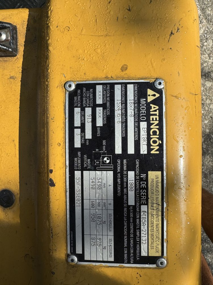 Empilhador eletrico cat 1800kg