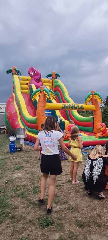 Dmuchańce zamki zjeżdżalnie eurobungee popcorn wata  basen piana party