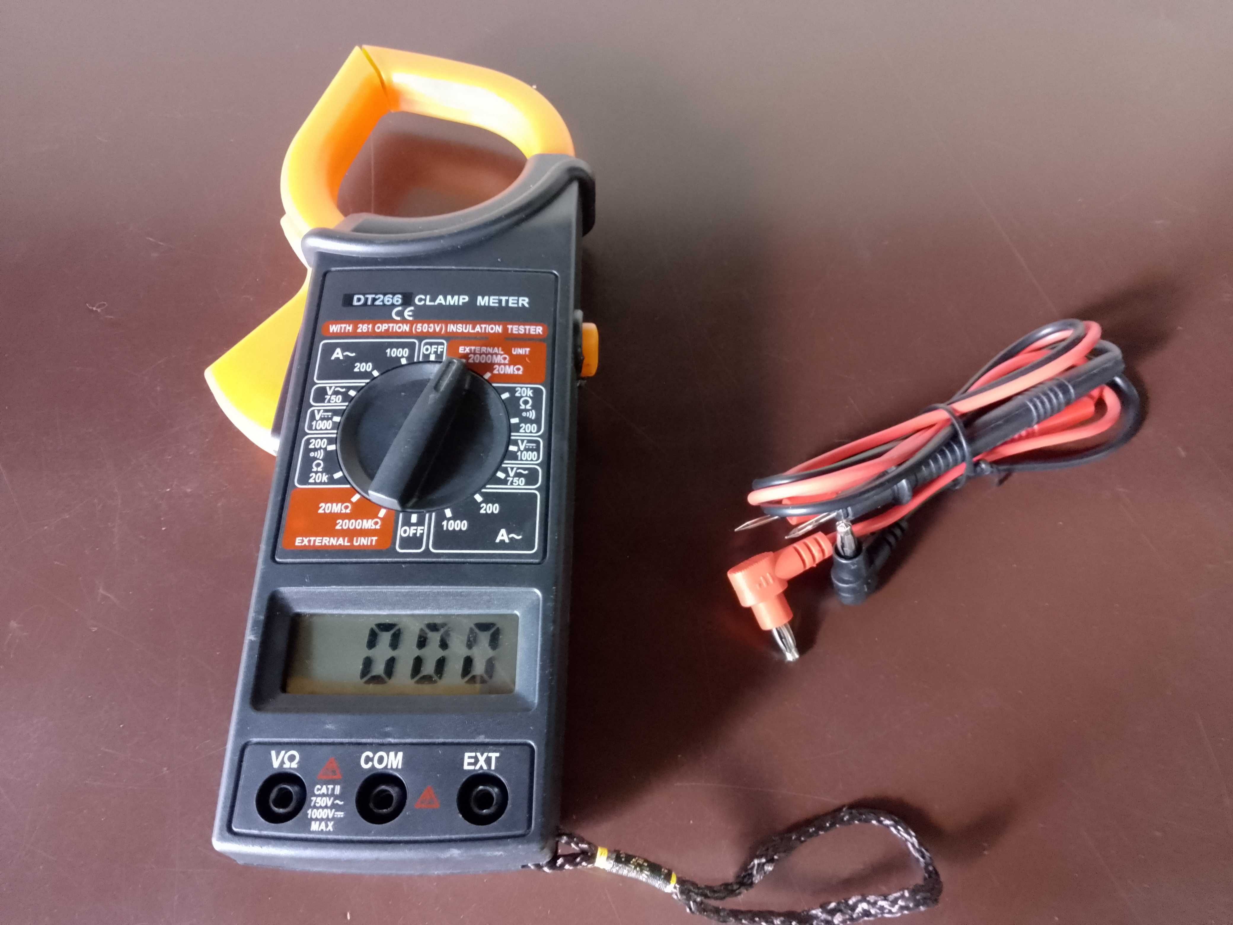 MIERNIK MULTIMETR CĘGOWY CYFROWY elektroniczny LCD nowy oryg zapakowan