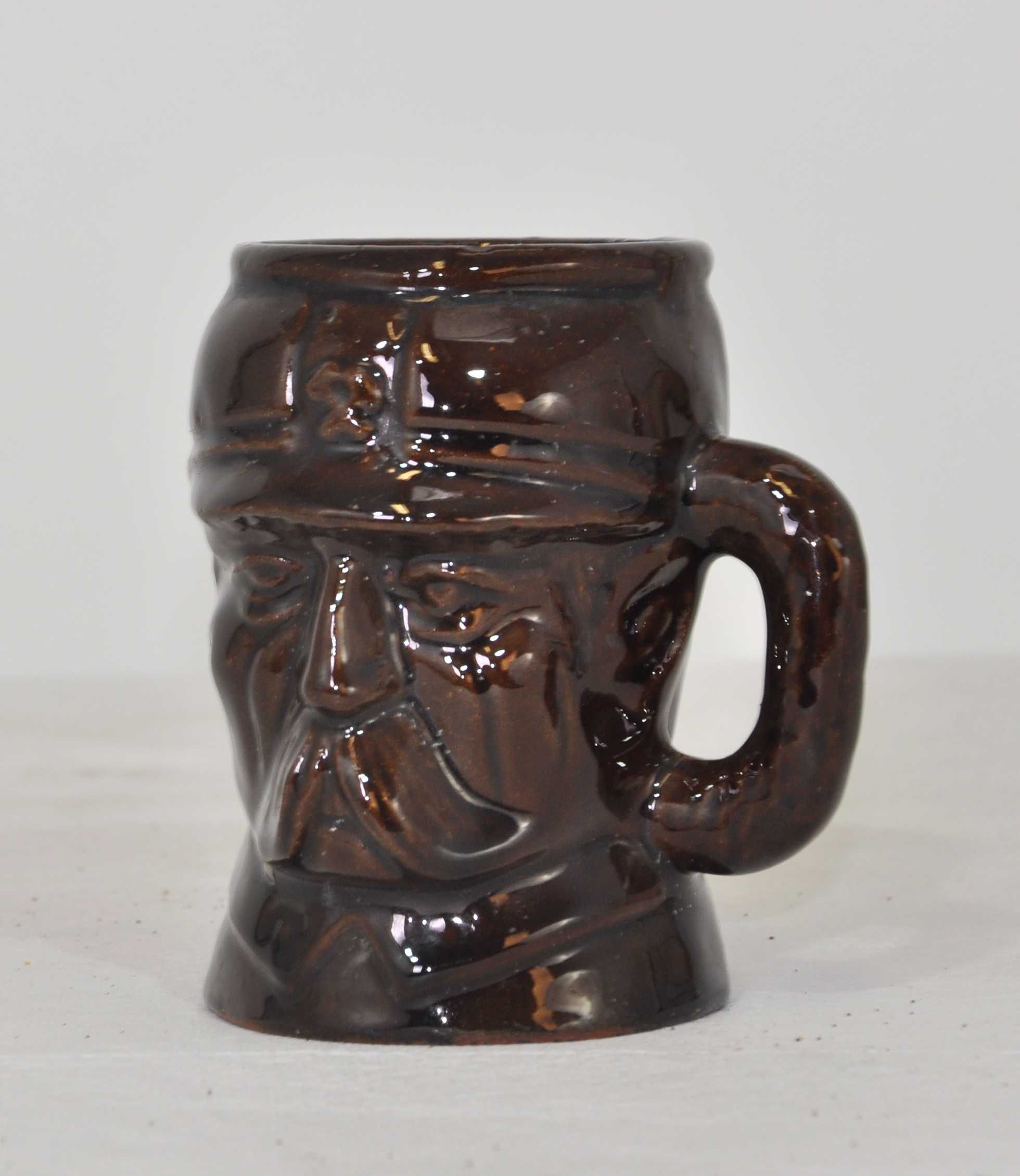 Kufelek Ceramiczny z Uchem Wiking z Czasów PRL Stan Bardzo Dobry