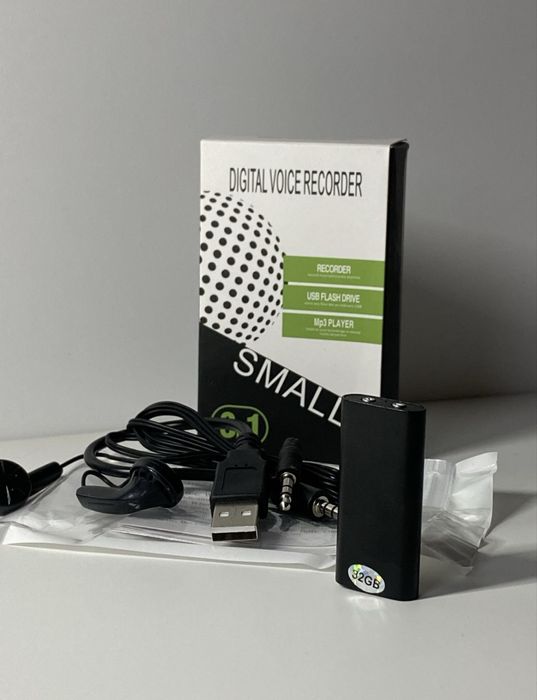 Цифровой диктофон 3 в 1, USB-флешка, МР3-плеер