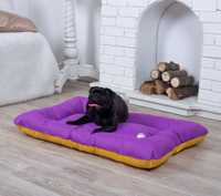 Лежанка для собаки Стайл фіолетовий з жовтим