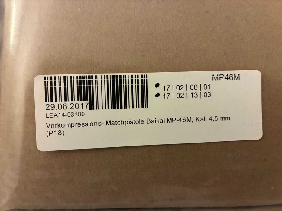 Pistola ar comprimido Baikal MP46-M chumbo 4.5mm