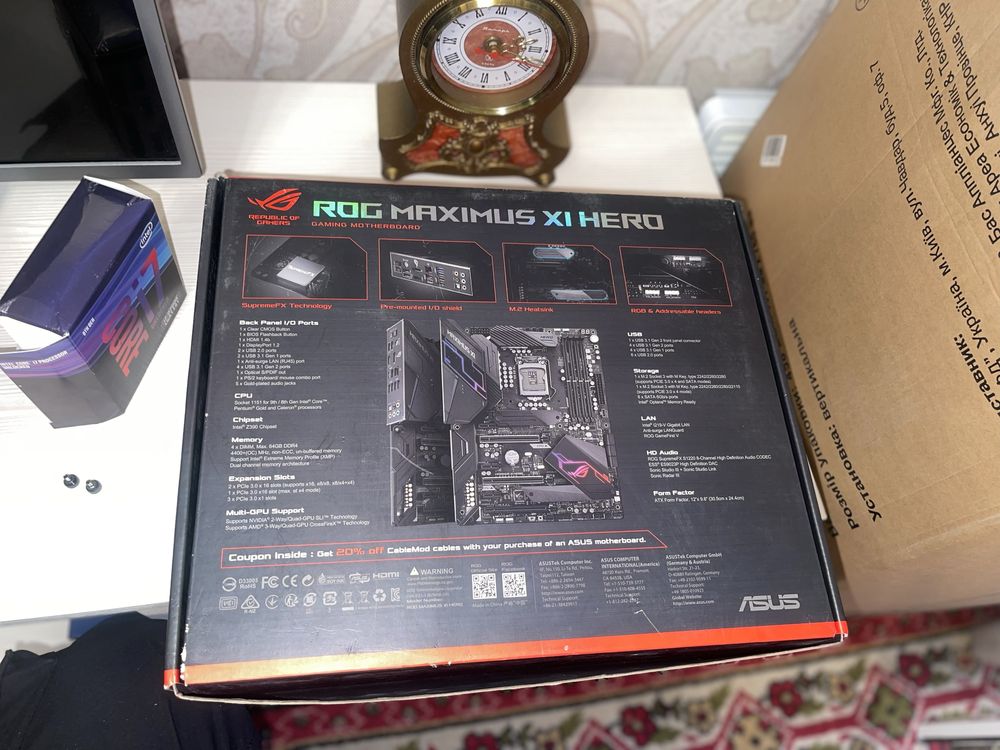 Материнська плата Asus MAXIMUS IX HERO (s1151, Intel Z270)