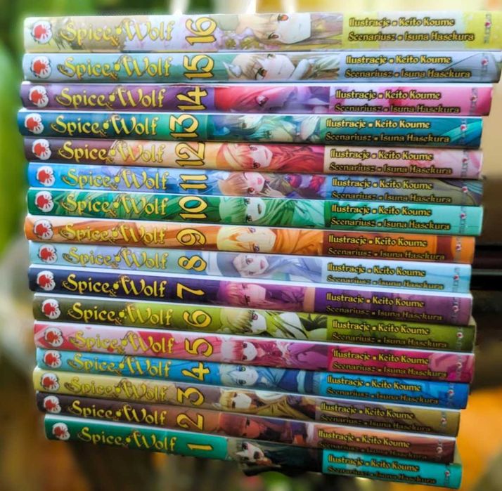 Spice & Wolf manga tomy 1-16 komplet