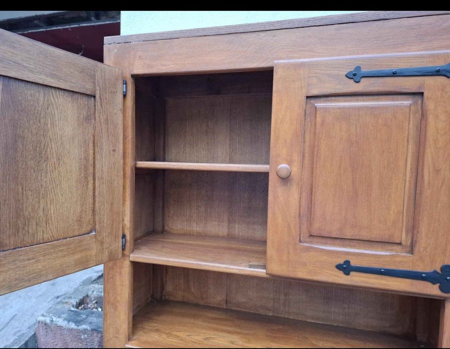 Kredens dębowy antyk