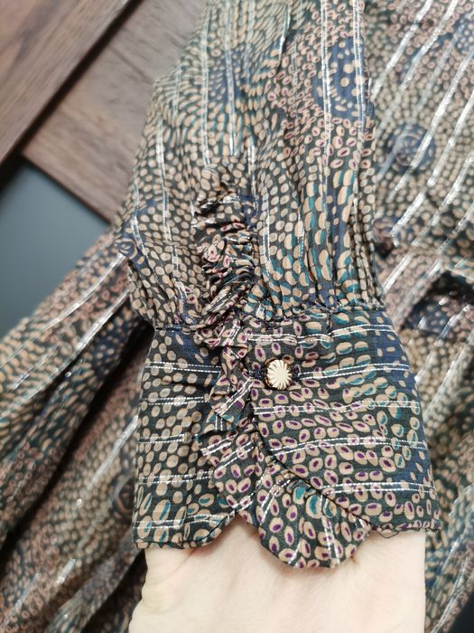 Długa sukienka suknia midi maxi elegancka imprezowa wieczorowa S 36