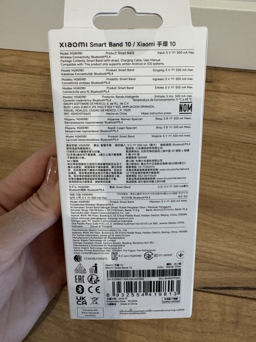 Smartband XIAOMI Mi Band 10