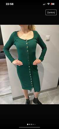 Sukienka zielona rozmiar 38 Missguidded