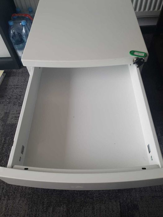 Kontenerek mobilny z szufladami na klucz BIUROWY BIAŁY