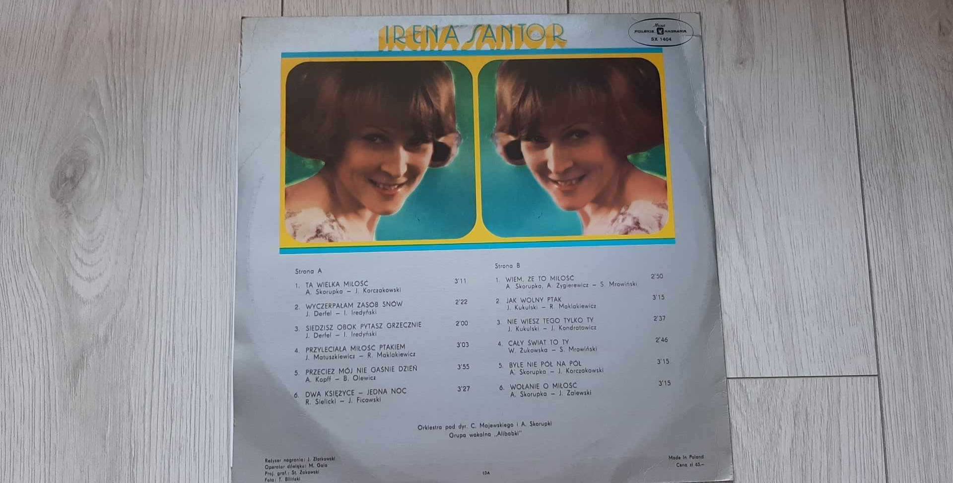 Irena Santor " Ta wielka miłość"- płyta winylowa