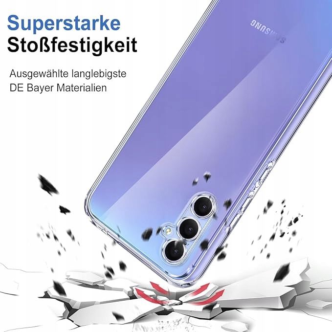Etui PLECKI do Samsung Galaxy A34 5G przezroczyste, ultra cienkie