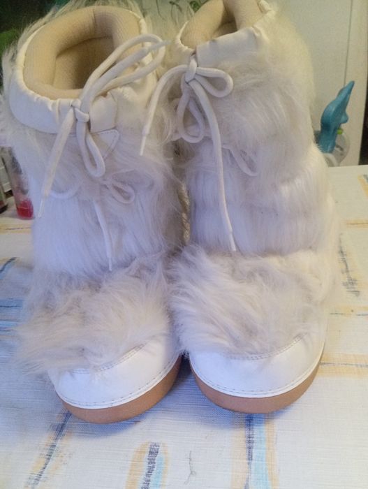 Kudłate Śniegowce białe Vagabond 38-40