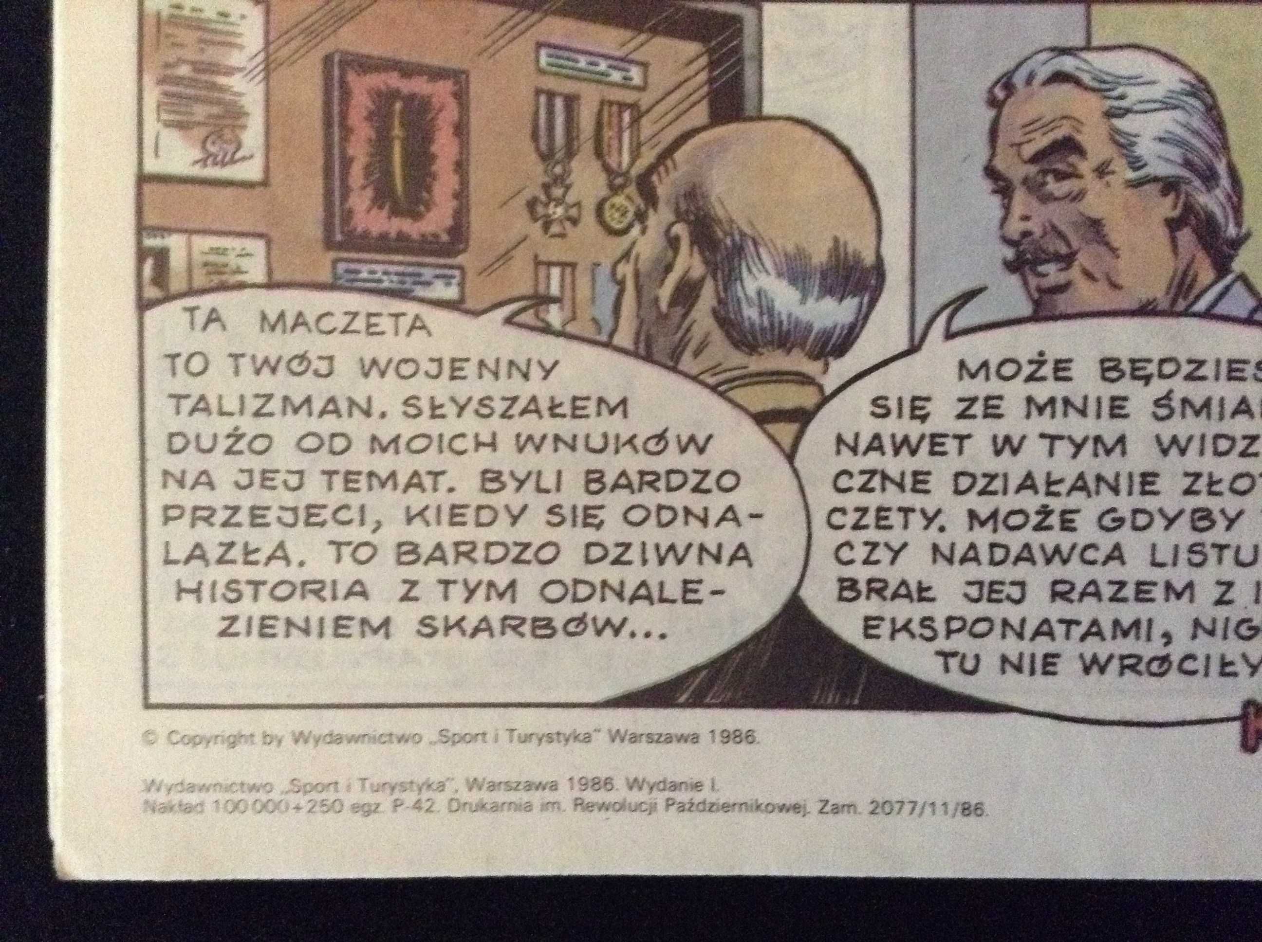 Komiks "Powrót"  z serii "Tajemnica złotej maczety