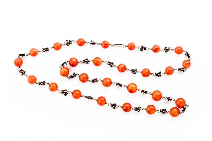 Długi Warszawski Srebrny Naszyjnik - 92,39g - ORNO - KRAKÓW