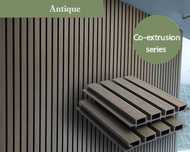Painel ripado em WPC p/ interior e exterior de encaixe, disp. 4 cores