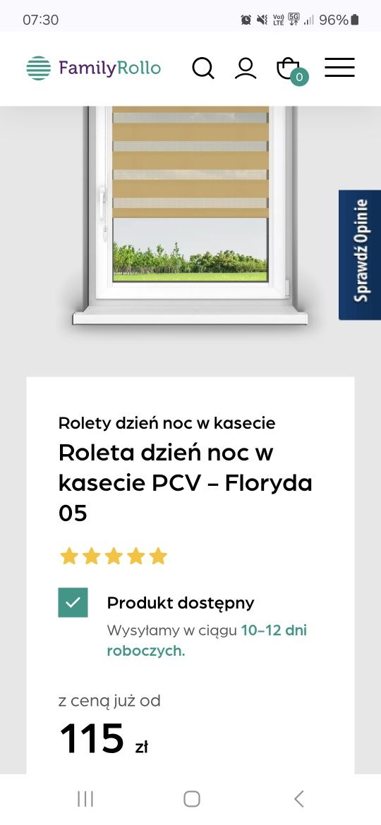 Sprzedam 3 rolety dzień noc